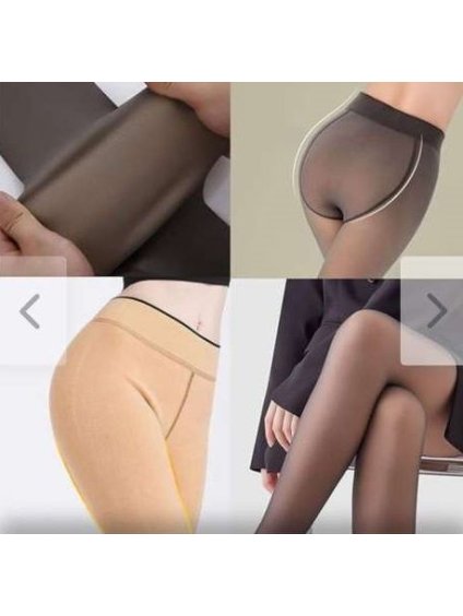 Silonky punčocháče dlouhé zateplené dámské (S/M ONE SIZE) ITALSKÁ MÓDA IMM23SC011/DUR (Velikost S/M/L, Barva Černá)
