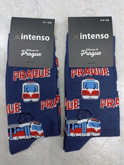 Ponožky veselé praha tramvaj pánské ( 44-46) POLSKÁ MÓDA DPP22164