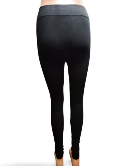 Legíny slabé dlouhé bambusové dámské (S/M/L-XL/2XL) POLSKÁ MÓDA DPP23919/DR (Velikost M/L, Barva Černá)