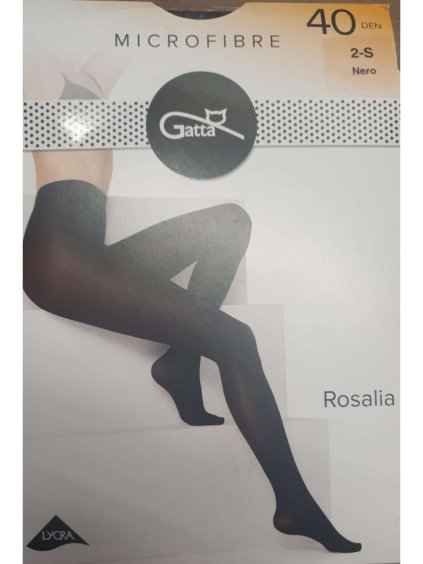 Punčocháče dámské 40DEN (S,M,L) DPP GATTA GATT22ROSALIA (Velikost S, Barva Černá)