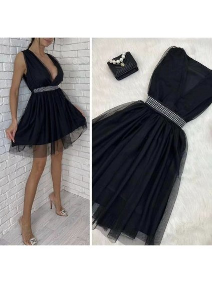 Šaty společenské bez rukávu dámské (S/M ONE SIZE) ITALSKÁ MÓDA IMHMS23106/DU (Velikost S/M/L, Barva béžová krémová)