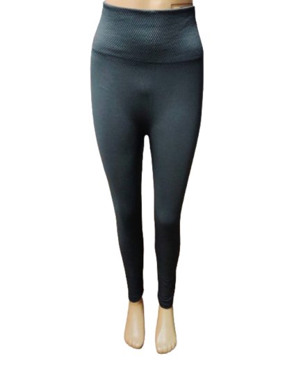 Legíny bezešvé teplé thermo vysoký pas dámské (L/XL,XL/2XL) GREENICE GRE22JMK003B/DUR (Velikost 2LX/3XL, Barva Černá)