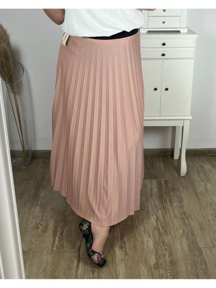 Sukně dlouhá dámská nadrozměr (L/XL/2XL ONE SIZE) ITALSKá MODA IM324PLISE/DR (Velikost XL/2XL, Barva Černá)