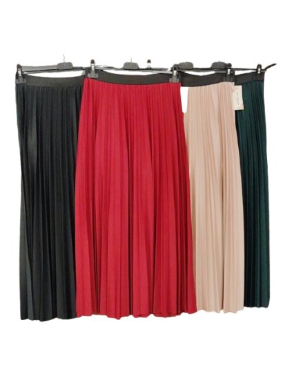 Sukně dlouhá  dámská (M/L ONE SIZE) ITALSKá MóDA IM324BRITA/DUR (Velikost M/L, Barva Černá)