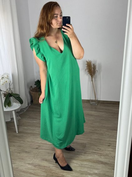 Šaty letní bez rukávu dámské nadrozměr (56/58 ONE SIZE) ITALSKÁ MÓDA IMWT24020/DUR (Velikost 56/58, Barva bílá)
