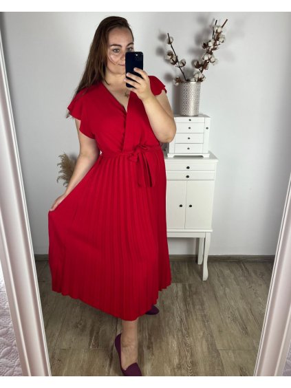 Šaty letní krátký rukáv dámské nadrozměr (3XL/4XL ONE SIZE) ITALSKÁ MÓDA IMWQ24133/DUR (Velikost 3XL/4XL, Barva Černá)