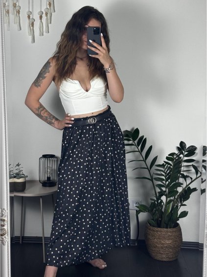 Sukně dlouhá skládaná dámská (S/M ONE SIZE) ITALSKÁ MÓDA IMWMY24099/DU (Velikost S/M/L, Barva růžová světlá)