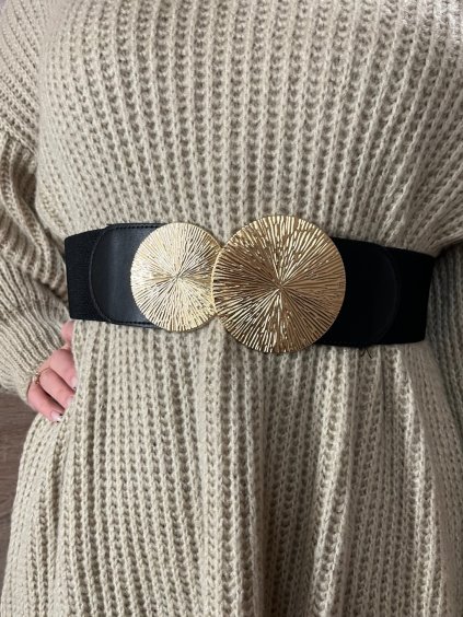 Pásek dámský (77cm) ITALSKÁ MÓDA IMWS24G-251/DR (Velikost ONE SIZE, Barva béžová)