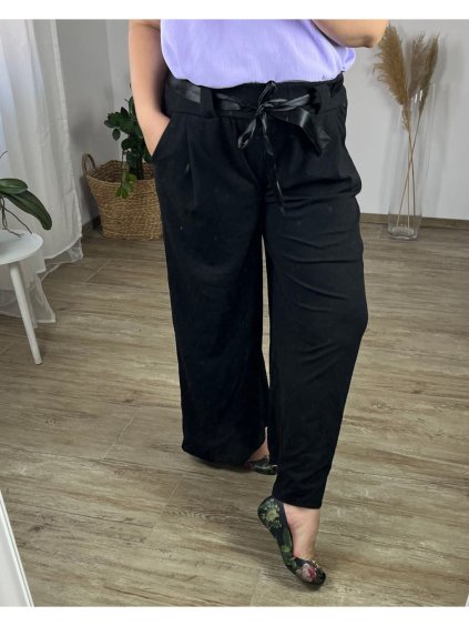 Kalhoty dlouhé dámské nadrozměr (3XL/4XL ONE SIZE) ITALSKÁ MÓDA IMWQ24148/DR