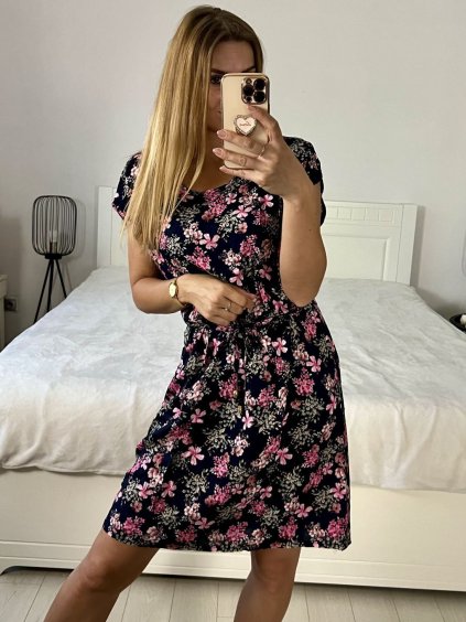 Šaty letní krátké bez rukávu dámské (M/L, XL/2XL., 2XL/3XL)  IMB24M8-2212/DUR (Velikost 3XL/4XL, Barva bílá)