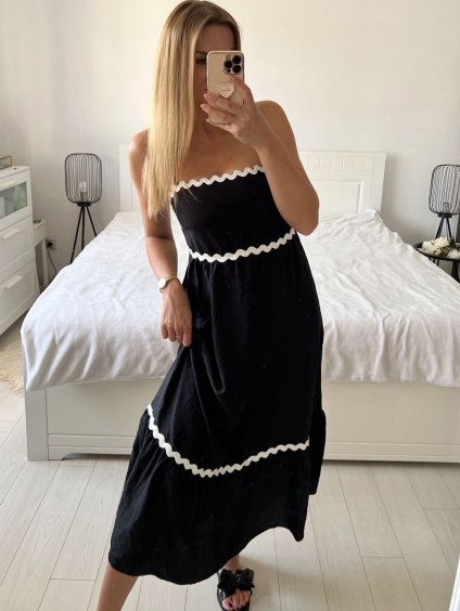 Šaty dlouhé elegantní na ramínka dámské (S/M ONE SIZE) ITALSKÁ MÓDA IMPES2480060/DUR (Velikost S/M/L, Barva bílá)