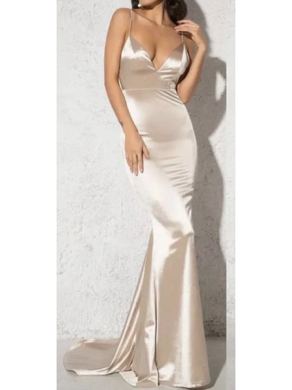 Šaty dlouhé elegantní na ramínka dámské (S/M ONE SIZE) ITALSKÁ MÓDA IMPBB24C22931/DU (Velikost S/M/L, Barva Černá)
