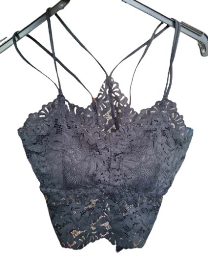 Top/tílko krajkové na ramínka dámské (S/M ONE SIZE) ITALSKÁ MÓDA IMPBB22136hb/DUR (Velikost S/M/L, Barva béžová)