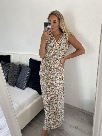 Šaty dlouhé elegantní icecool bez rukávu dámské (M/L, XL/XXL) AINUOSI  ITALSKÁ MODA IMB24F821/DUR (Velikost M/L, Barva Černá)