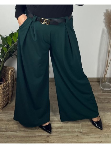 Kalhoty elegantní dlouhé dámské nadrozměr (44/46 ONE SIZE) ITALSKÁ MÓDA IMWEC249575/DUR