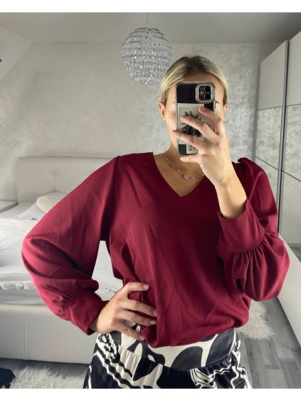 Halenka dlouhý rukáv dámská (S/M/L ONE SIZE) ITALSKÁ MÓDA IMM24M10556/DR (Velikost S/M/L, Barva Černá)