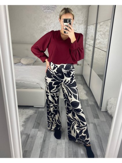 Kalhoty dlouhé letní icecool dámské (S/M ONE SIZE) ITALSKÁ MÓDA IMM24M9078-10/DR