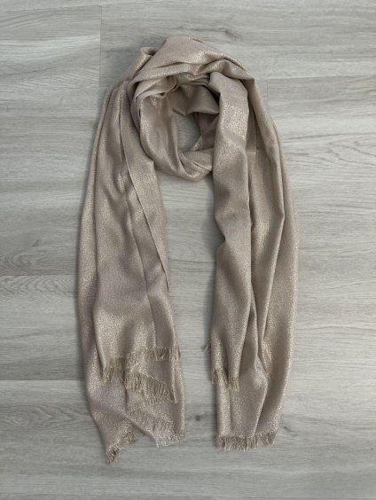 Šátek dámský (ONE SIZE) ORCHIDEJ ORC24Y02385-3/DR (Velikost ONE SIZE, Barva béžová)