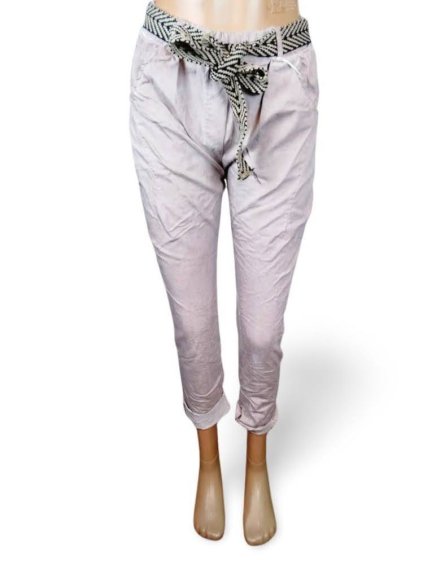 Kalhoty strečové dlouhé dámské (M/L ONE SIZE) ITALSKá MODA IM423FRIDO/DUR (Velikost M/L, Barva Černá)