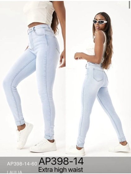 Rifle jeans dlouhé dámské (XS-XL) LAULIA LAU24AP398-14/DUR (Velikost S, Barva modrá)