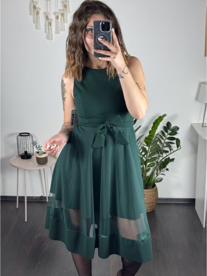 Šaty elegantní letní bez rukávu dámské (S/M/L ONE SIZE) ITALSKÁ MÓDA IM322SIMONE/DR (Velikost S/M/L, Barva béžová)