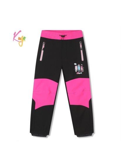 Dívčí softshellové kalhoty zateplené KUGO HK5055