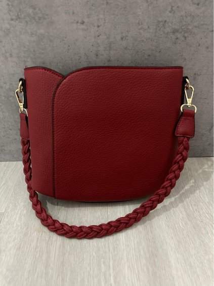Kabelka dámská (ONE SIZE) ITALSKÁ MÓDA IM2624G7472/DR (Velikost ONE SIZE, Barva vínová)