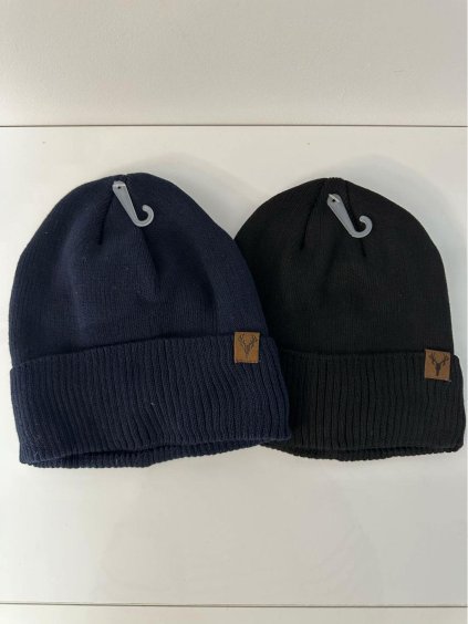 Čepice zimní zateplená  pánská (ONE SIZE) POLSKÁ VÝROBA PVF24D23/DR (Velikost ONE SIZE, Barva Černá)
