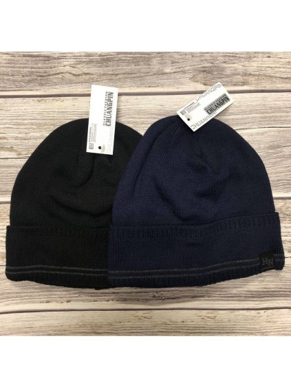 Čepice zimní zateplená flaušem pánská (ONE SIZE) POLSKÁ VÝROBA PVF20003/DR (Velikost ONE SIZE, Barva Černá)