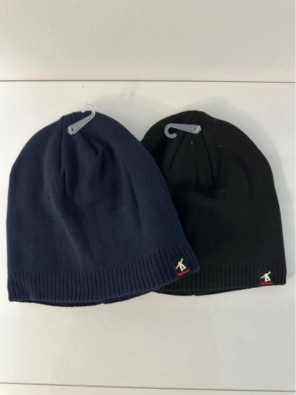 Čepice zimní zateplená flaušem pánská (ONE SIZE) POLSKÁ VÝROBA PVF24SKATE/DR (Velikost ONE SIZE, Barva Černá)