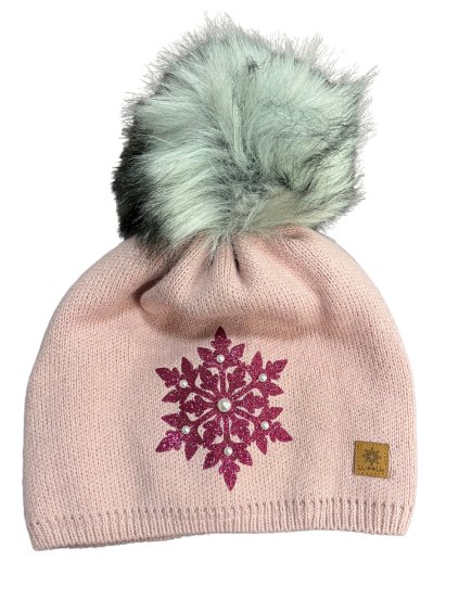 Čepice s bambulí zimní dámská (ONE SIZE) WOOLK POLSKÁ MÓDA PV422ELZA/DR