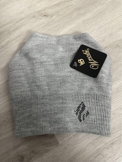 Čepice zimní dámská (ONE SIZE) WROBI POLSKÁ VÝROBA PV922WINTER/DR (Velikost ONE SIZE, Barva šedá)