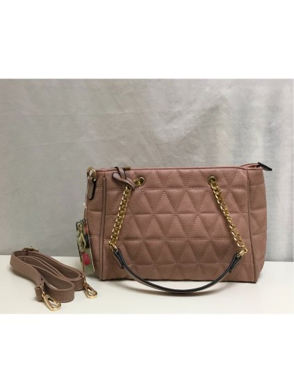 Kabelka přes rameno crossbody dámská (35x20cm) GLO IM2620B8681/DR (Velikost ONE SIZE, Barva růžová světlá)