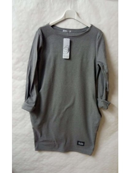 Šaty klasik dlouhý rukáv dámské (S/M ONE SIZE) ITALSKÁ MODA IM4212793 (Velikost S/M/L, Barva Černá)