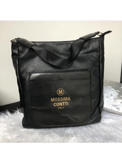 Kabelka dámská (ONE SIZE) ITALSKÁ MÓDA IM20T67641/DR (Barva Černá)