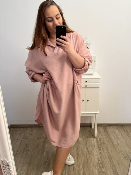 Šaty 3/4 dlouhý rukáv dámské (2XL/3XL/4XL ONE SIZE) ITALSKá MóDA IM423MARINA/DU (Velikost 3XL/4XL, Barva bílá)