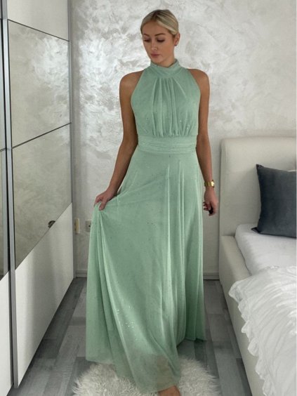 Šaty společenské elegantní třpytivé bez rukávu dámské KEYLA (S/M/L ONE SIZE) ITALSKÁ MÓDA IMPSH2520037/DR (Velikost S/M/L, Barva Černá)