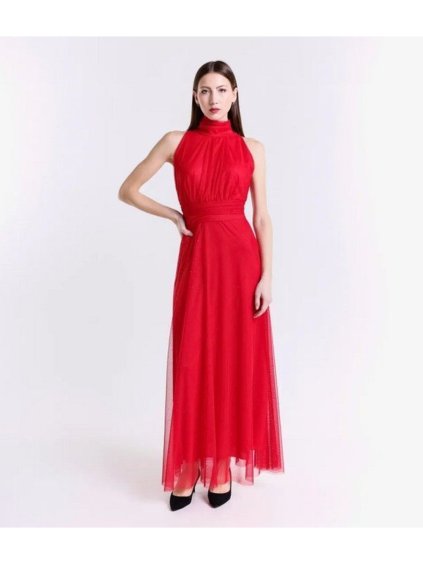 Šaty společenské elegantní třpytivé bez rukávu dámské KEYLA (S/M/L ONE SIZE) ITALSKÁ MÓDA IMPSH2520037/DR (Velikost S/M/L, Barva Černá)