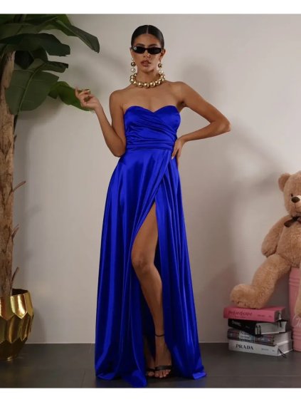 Šaty dlouhé letní na ramínka dámské (XS/S/M ONE SIZE) ITALSKÁ MÓDA IMPBB24B24780/DUR (Velikost XS/S/M, Barva Černá)