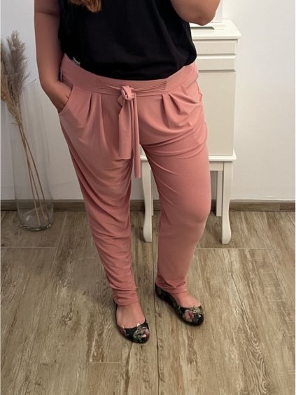 Kalhoty letní dlouhé aladinky icecool dámské (L/XL/2XL ONE SIZE) ITALSKÁ MÓDA  IM323ICEC/DR (Velikost XL/2XL, Barva béžová)