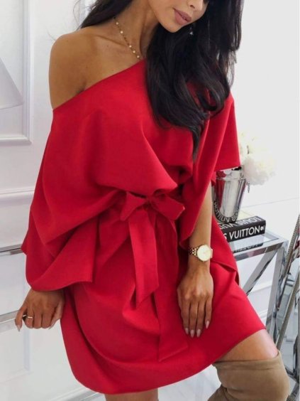 Šaty letní motýlkové krátký rukáv dámské Sofia (S/M ONE SIZE) ITALSKA MÓDA IMM22SY19139/DR (Velikost S/M/L, Barva béžová)