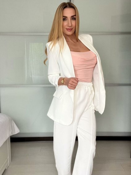 Sako dlouhý rukáv dámské DICE (S/M ONE SIZE) ITALSKÁ MÓDA IMPVN2522493/DU (Velikost S/M, Barva béžová)