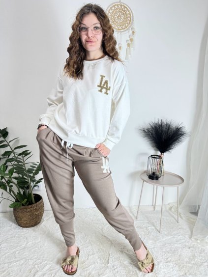 Souprava tepláková mikina dlouhý rukáv a tepláky dlouhé dámské (S/M/L ONE SIZE) ITALSKÁ MÓDA IMD25037/DR (Velikost S/M/L, Barva Černá)