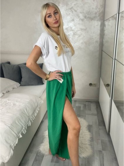 Kalhoty letní zavinovací dlouhé oversize dámské GINIE (S/M/L ONE SIZE) ITALSKÁ MÓDA IMD24250/DU