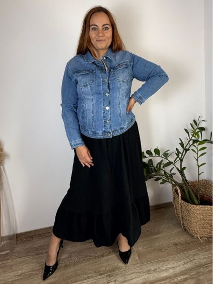 Bunda riflová krátká dámská (XL-5XL) MOON GIRL MOON25GYD7259/DUR