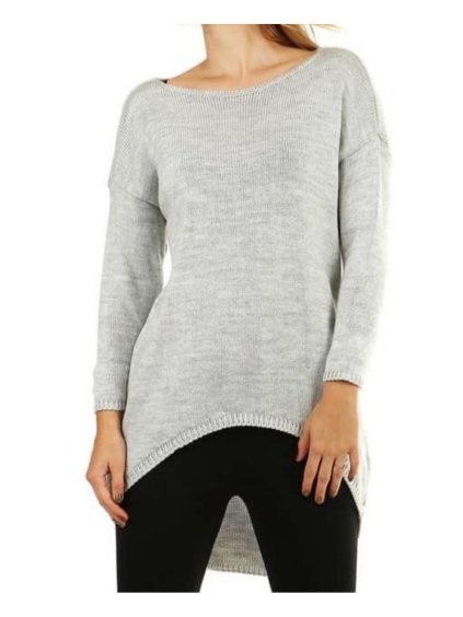 Svetr prodloužený dlouhý rukáv dámský nadrozměr (XL/2XL ONE SIZE) ITALSKá MóDA IMD23451