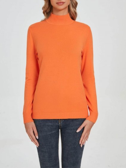 Svetr úpletový se stojáčkem dlouhý rukáv dámský (XS/S/M  ONE SIZE)  EXTRAME ITALSKÁ MÓDA IMM23M5821