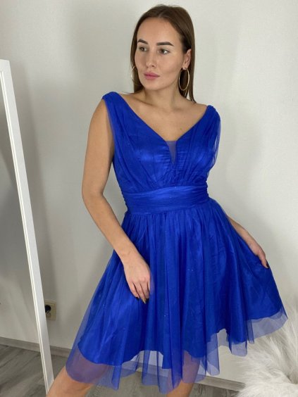 Šaty krátké společenské třpytivé na ramínka dámské (S/M ONE SIZE) ITALSKÁ MÓDA IMC24462/DUR (Velikost S/M/L, Barva bílá)