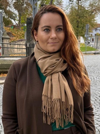 Šála teplá dlouhá dámská (ONE SIZE) ORCHIDEJ ORC25DAN2513-82/DUR (Velikost ONE SIZE, Barva Černá)