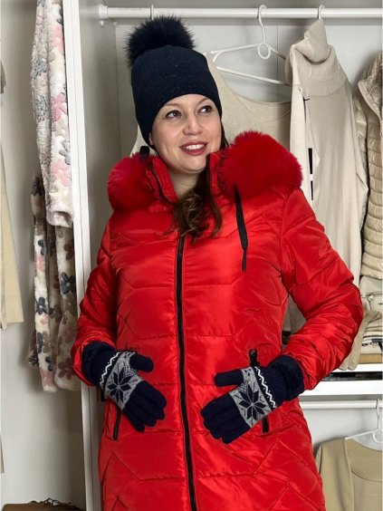 Rukavice prstové dámské (ONE SIZE) AURA. VIA NK6878/DUR (Velikost ONE SIZE, Barva Černá)